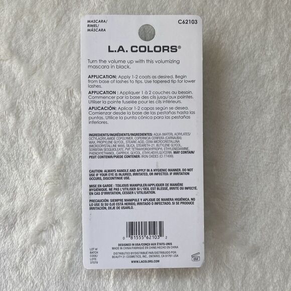 L.A. Colors Turn the Volume Up! Mascara - Black, New .106 oz. - Picture 2 of 5